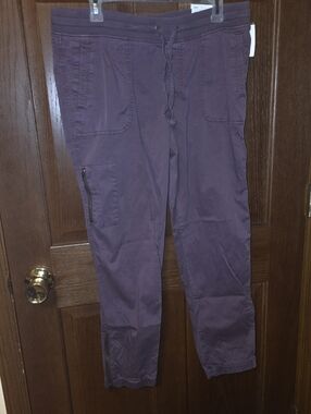 NWT Women's Sonoma "Dusty Purple" Joggers - Utility Pants - Pockets - Large